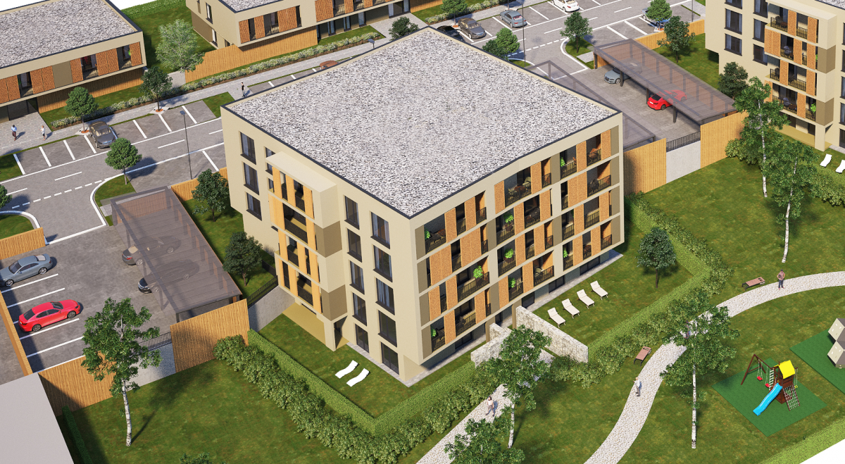 Novostavba Povrazy Rezidencia KVP s modernou architektúrou na okraji sídliska KVP v Košiciach ponúka bývanie v dvoj a štvorpodlažných viladomoch